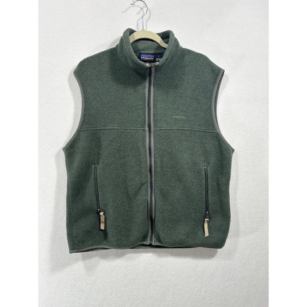 Patagonia Men's Dark Green Fleece Vest Large